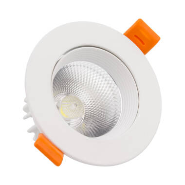 Oczko Downlight LED 15W COB Nastawne Okrągłe Białe Wycięcie Ø 113 mm No Flicker