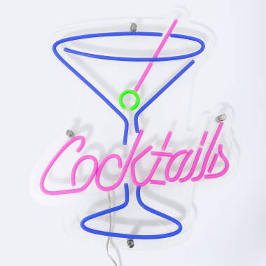 Enseigne Néon LED "Cocktails"