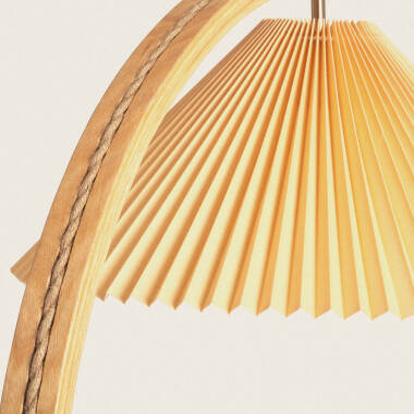 Product van Staande Lamp van Hout Luanda