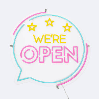 Neon LED Were Open