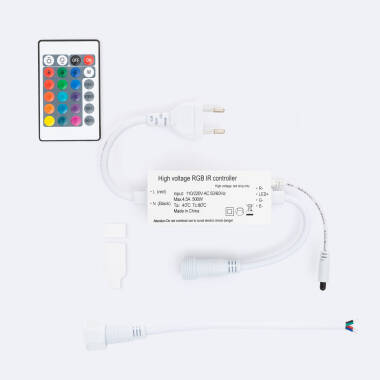 Controller LED-Schlauch Rund 220V AC 36 LED/m RGB IP65 Schnitt jede 100 cm