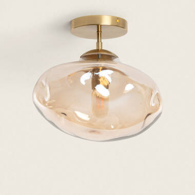 Halych Metal & Glass Ceiling Lamp