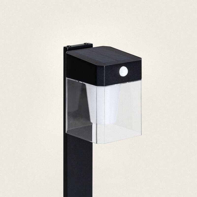 Product of Efren Square 1.5W Aluminium Outdoor Solar LED Bollard with Motion Sensor 46cm