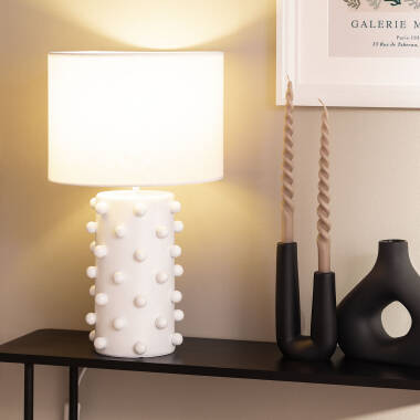 Product of Bally Resin & Fabric Table Lamp 