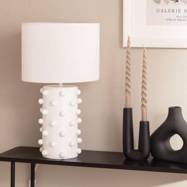 Product of Bally Resin & Fabric Table Lamp 