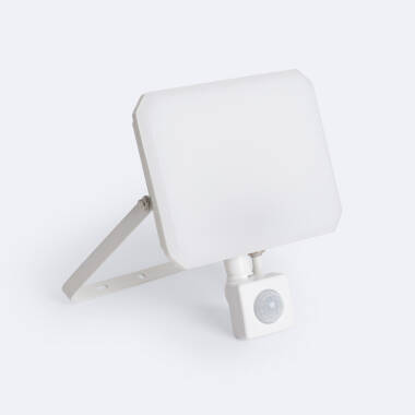 50W LED Floodlight IP65 with PIR Sensor in White