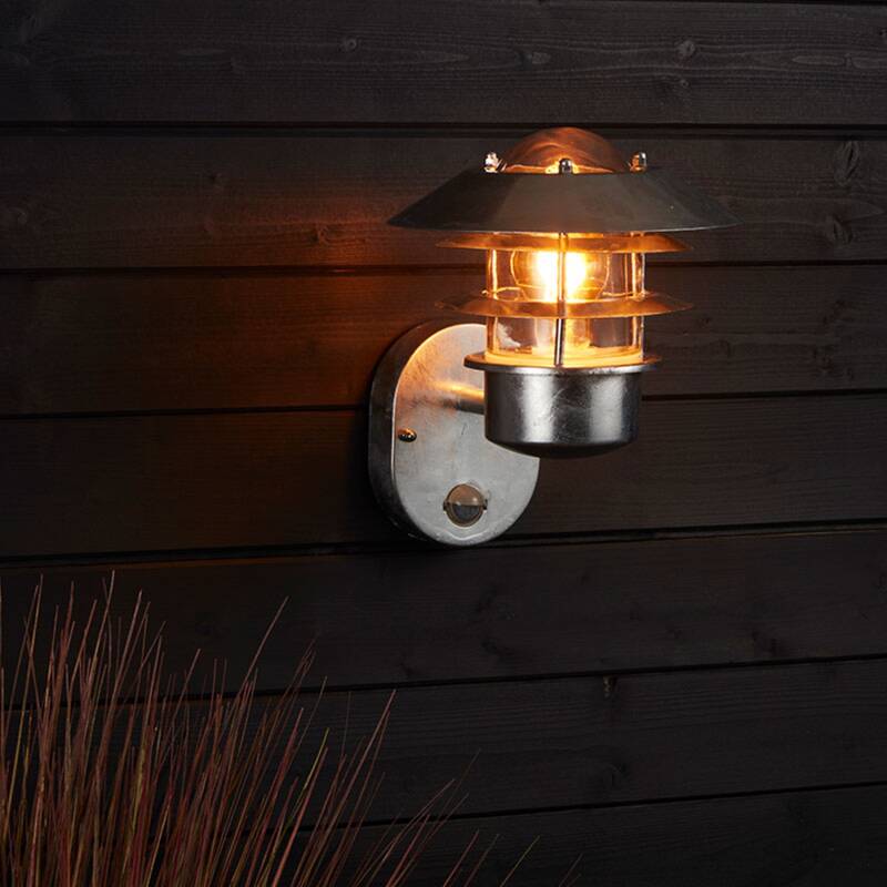 Product van Wandlamp Outdoor Gegalvaniseerd Stage met PIR-sensor