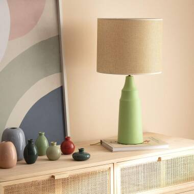 Product of Muka Metal & Fabric Table Lamp 