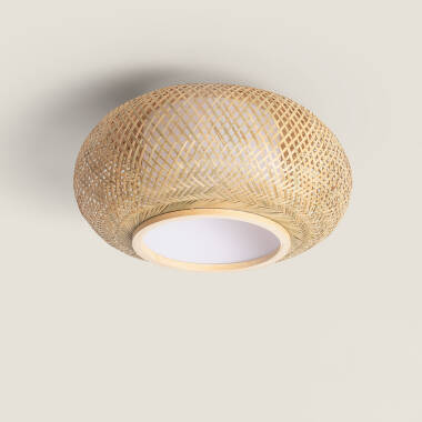 Denia Bamboo Round Ceiling Lamp Ø400 mm