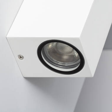 Prodotto da Applique da Parete per Esterni Alluminio Illuminazione Doppia Luce Miseno Bianco 