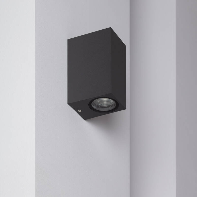 Prodotto da Applique da Parete per Esterni Alluminio Illuminazione Doppia Luce Miseno Grigio Scuro 