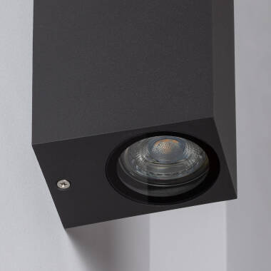 Product van Wandlamp Outdoor Aluminium Dubbelzijdige Verlichting Miseno Donkergrijs 