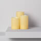 Product of Pack of 3u LED Natural Wax Candle 