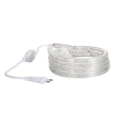 Gaine LED Ronde 220V AC 36 LED/m Blanc Froid IP65 sur Mesure Coupe Tous les 100cm