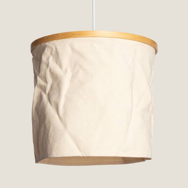 Noah Bamboo & Fabric Pendant Lamp