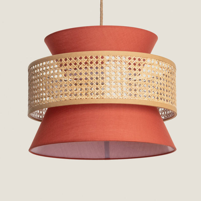 Product of Chulu Rattan & Fabric Pendant Lamp 