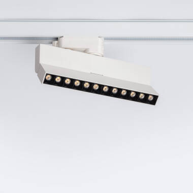 3-Phasenstromschiene Linear LED-Strahler 12W Dimmbar CCT Wählbar Elegant Optic Weiß