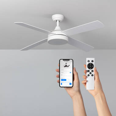 Tichý Stropní Ventilátor Timor 132cm DC Motor WiFi v Bílé