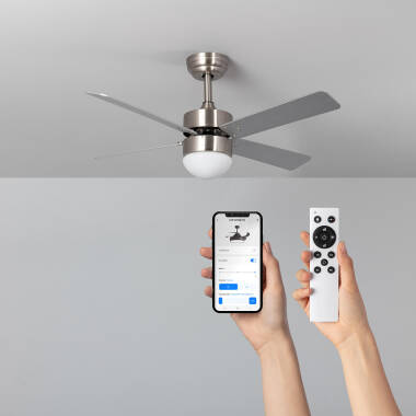 Cygnus Nickel WiFi Silent Ceiling Fan with DC Motor 107cm