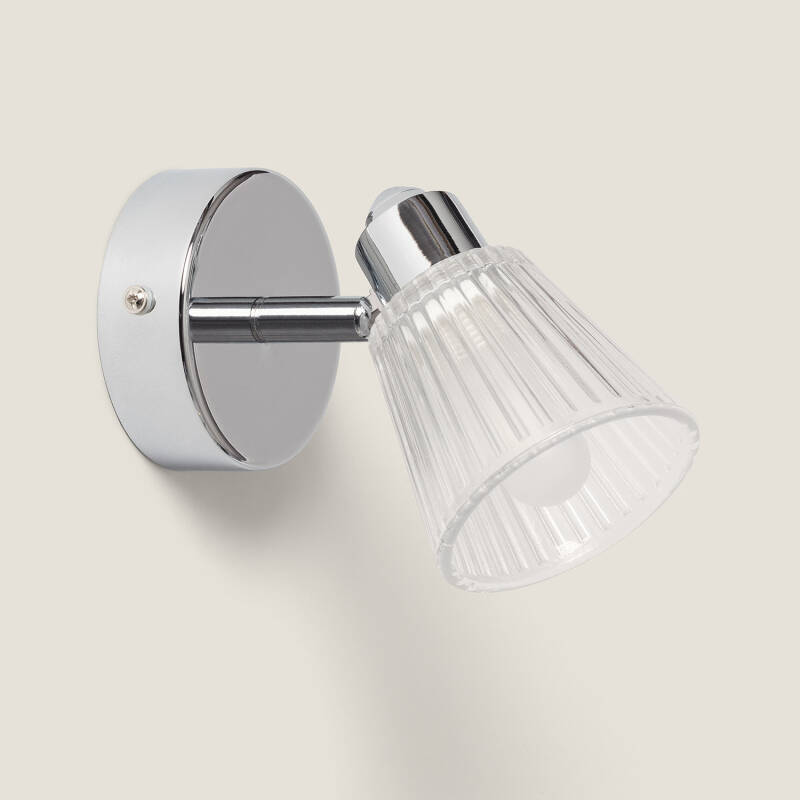 Product of Rain 1 Spotlight Chrome Wall Lamp for Bathrooms