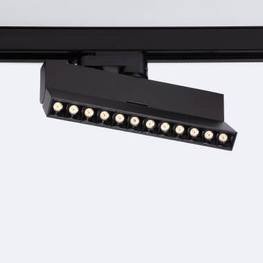 Faretto Lineare LED Binario Trifase 12W Regolabile CCT Elegant Optic Nero