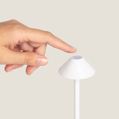 Produkt von LED Tischlampe für Außen Metall mit wiederaufladbarem Akku Magatzi