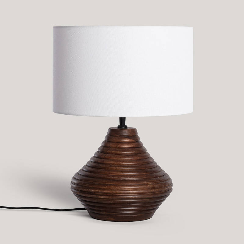 Produkt von Tischlampe Holz Akriti ILUZZIA