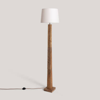 Stehlampe Holz Kyathi ILUZZIA