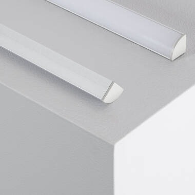 Aluminium Eckprofil Runde Abdeckung 2m für LED Streifen bis 10 mm