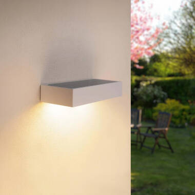 Product of 6W Karl Solar Outdoor Wall Lamp in White