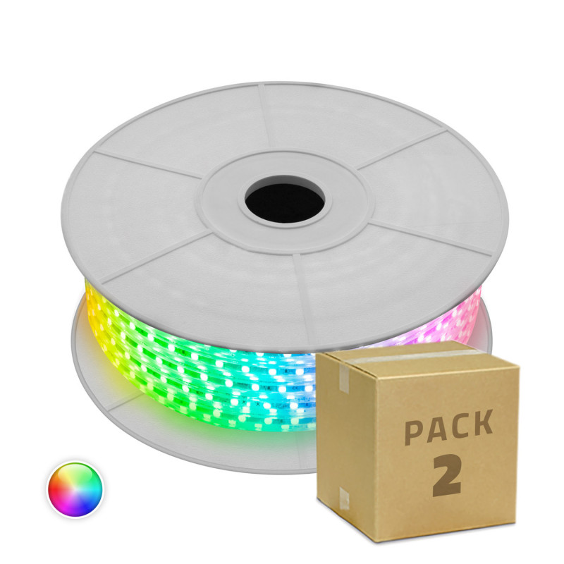 Product of PACK of RGB LED Strips 220V AC, SMD5050, 60LED/m (2 Units)