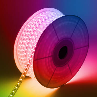 50m 220V AC RGB LED Strip SMD5050 60LED/m