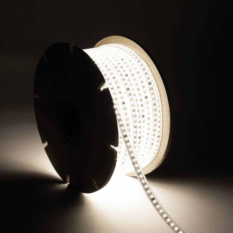 Product of 50m 220V Dimmable Autorectified SMD2835 LED Strip 120LED/m 1000lm/m 12mm Wide cut at every 10cm IP65