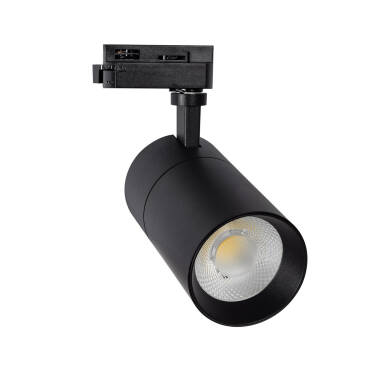 Spot LED sur Rail Monophasé 20W Mallet Dimmable Noir