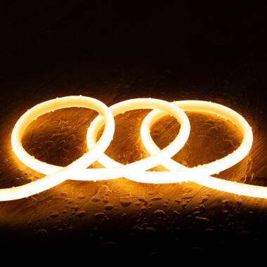 220V Dimmable SFLEX17 Round Neon LED Strip Cut at Every 100cm Custom Length IP65