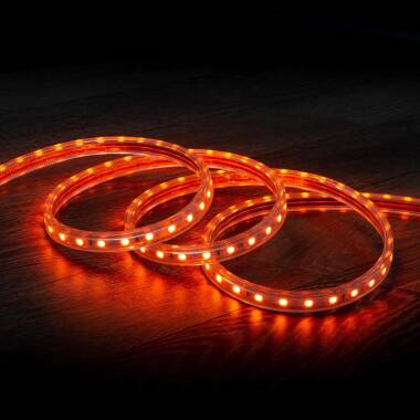 220V AC Orange LED Strip 60LED/m IP65