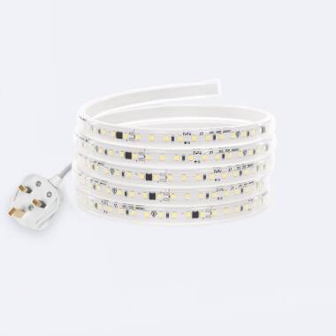 Custom Length 220V Dimmable Autorectified SMD2835 LED Strip 120LED/m 1000lm/m 12mm Wide Cut at Every 10cm IP65