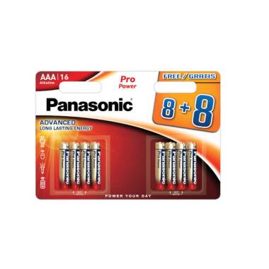 Balení 16x Alkalické Baterie 1,5V PANASONIC AAA LR03PP