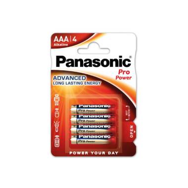 Blister 4 Alkaline-Batterien 1,5V PANASONIC AAA LR03PPG/4BP