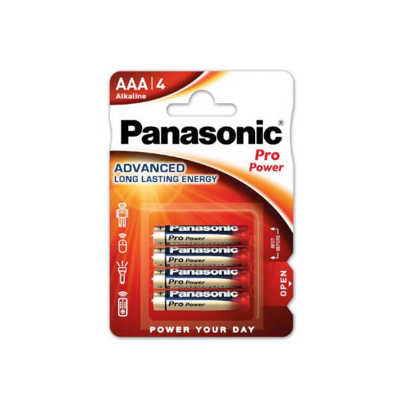 Produkt von Blister 4 Alkaline-Batterien 1,5V PANASONIC AAA LR03PPG/4BP