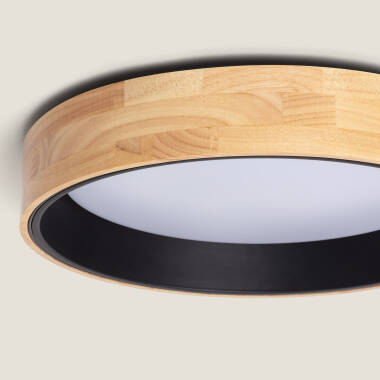 Product of 30W Dari Round Wood LED Surface Panel CCT Selectable Ø570 mm 