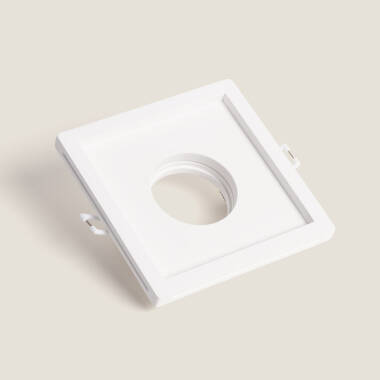 Square Downlight Bezel 125x125mm Cut Out UGR17 Plasterboard Integration for GU10/GU5.3 LED Bulbs