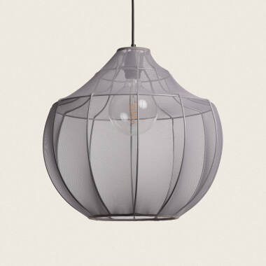 Ayla Metal & Fabric Pendant Lamp