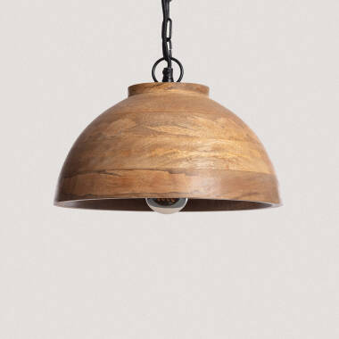 Naisha S Wooden Pendant Lamp ILUZZIA