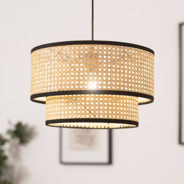 Product van Hanglamp Rotan Huela Doppio