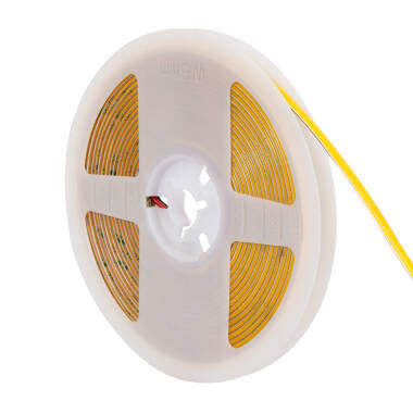 5m 24V DC Super Narrow COB LED Strip 385LED/m CRI90 5mm Wide Cut at Every 4cm IP20