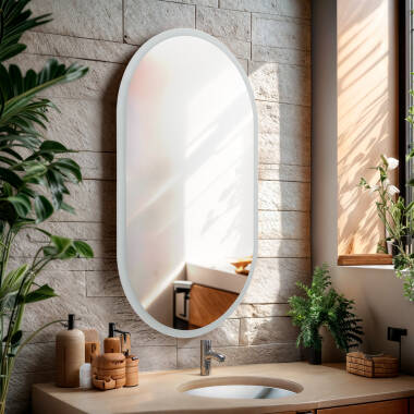 Miroir Salle de Bain avec Éclairage LED Anti-buée 100x60 cm Ona