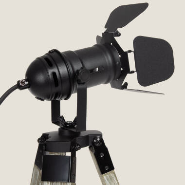 Produit de Lampe à Poser Métal et Bois Cinema Kurangna XS