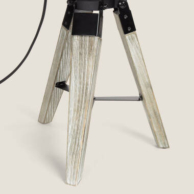 Produit de Lampe à Poser Métal et Bois Cinema Kurangna XS