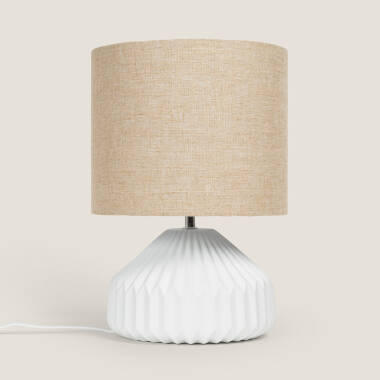 Produkt od Stolní Lampa z Porcelánu a Látky Monduver